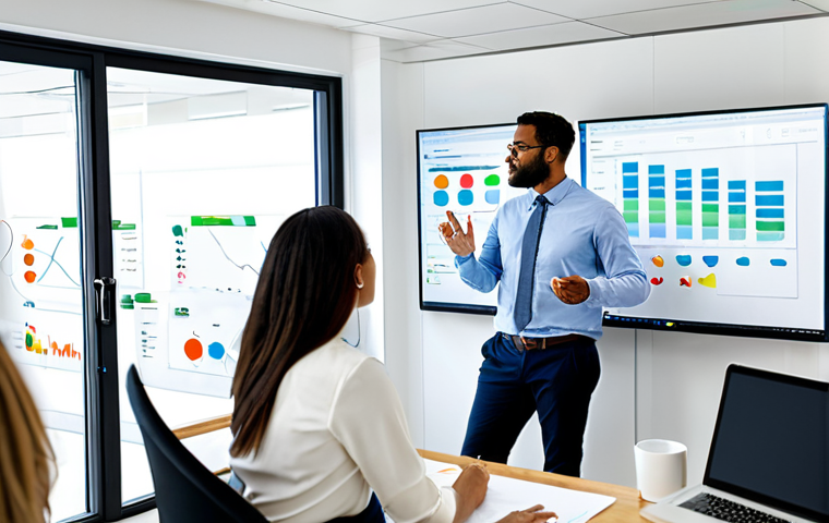 **

"A diverse team of professionals collaborating on a digital content strategy in a modern, bright office. They are reviewing data analytics on large screens, discussing insights, and brainstorming ideas with sticky notes on a whiteboard. Everyone is fully clothed in appropriate business casual attire. Safe for work, appropriate content, professional, modest, family-friendly, perfect anatomy, correct proportions, natural pose, well-formed hands, proper finger count, natural body proportions, high quality."

**