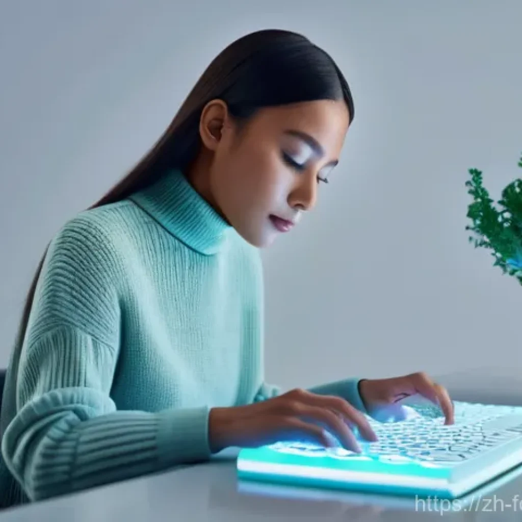 디지털 창작의 혁신적 도전 - **Prompt:** "A diverse digital creator, a woman in her late twenties, wearing a stylish yet modest t...