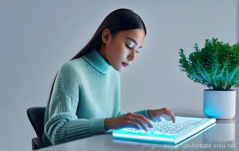 디지털 창작의 혁신적 도전 - **Prompt:** "A diverse digital creator, a woman in her late twenties, wearing a stylish yet modest t...