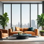 AI가 만든 예술 작품의 가치 - **Prompt:** A professional female interior designer, mid-30s, working diligently in a brightly lit, ...