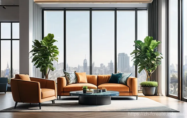 AI가 만든 예술 작품의 가치 - **Prompt:** A professional female interior designer, mid-30s, working diligently in a brightly lit, ...