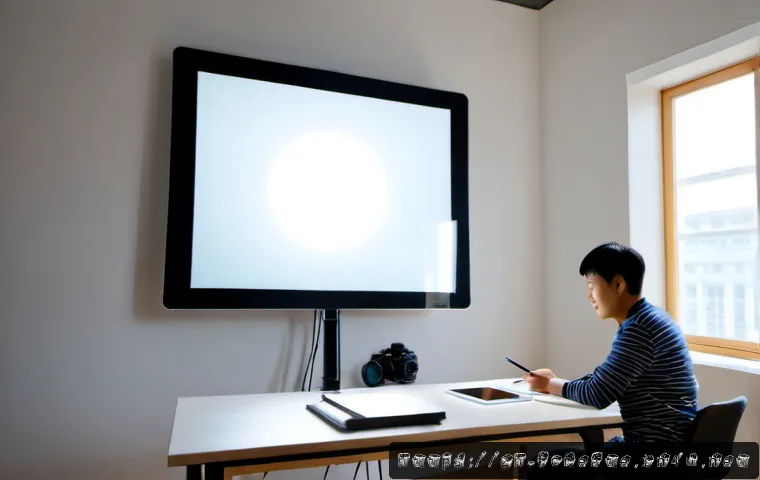 미래의 창작 산업과 디지털 트렌드 - Photorealistic modern creative studio, a diverse young designer and an older creative professional c...